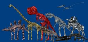 s-恐竜骨格8体